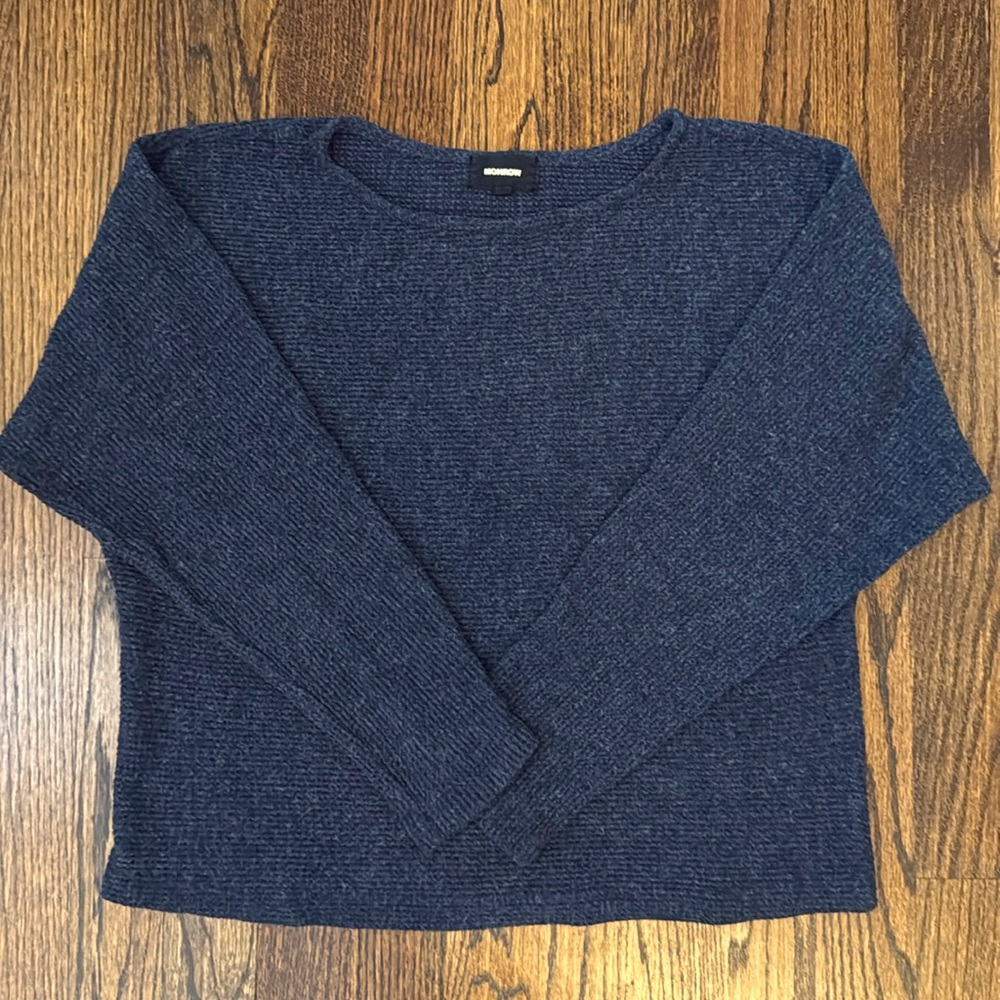 Monrow Boxy Cropped Sweater
